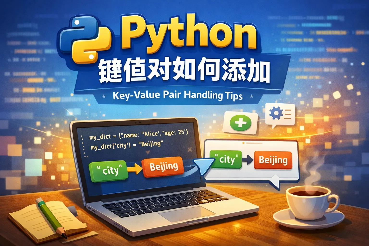 python 键值对如何添加
