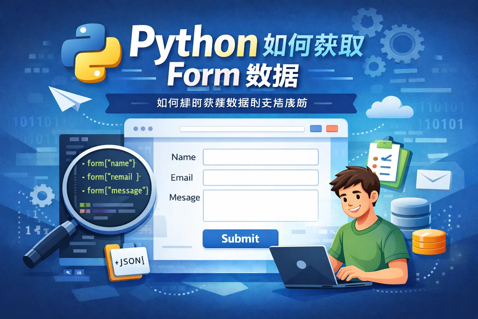 python如何获取form数据
