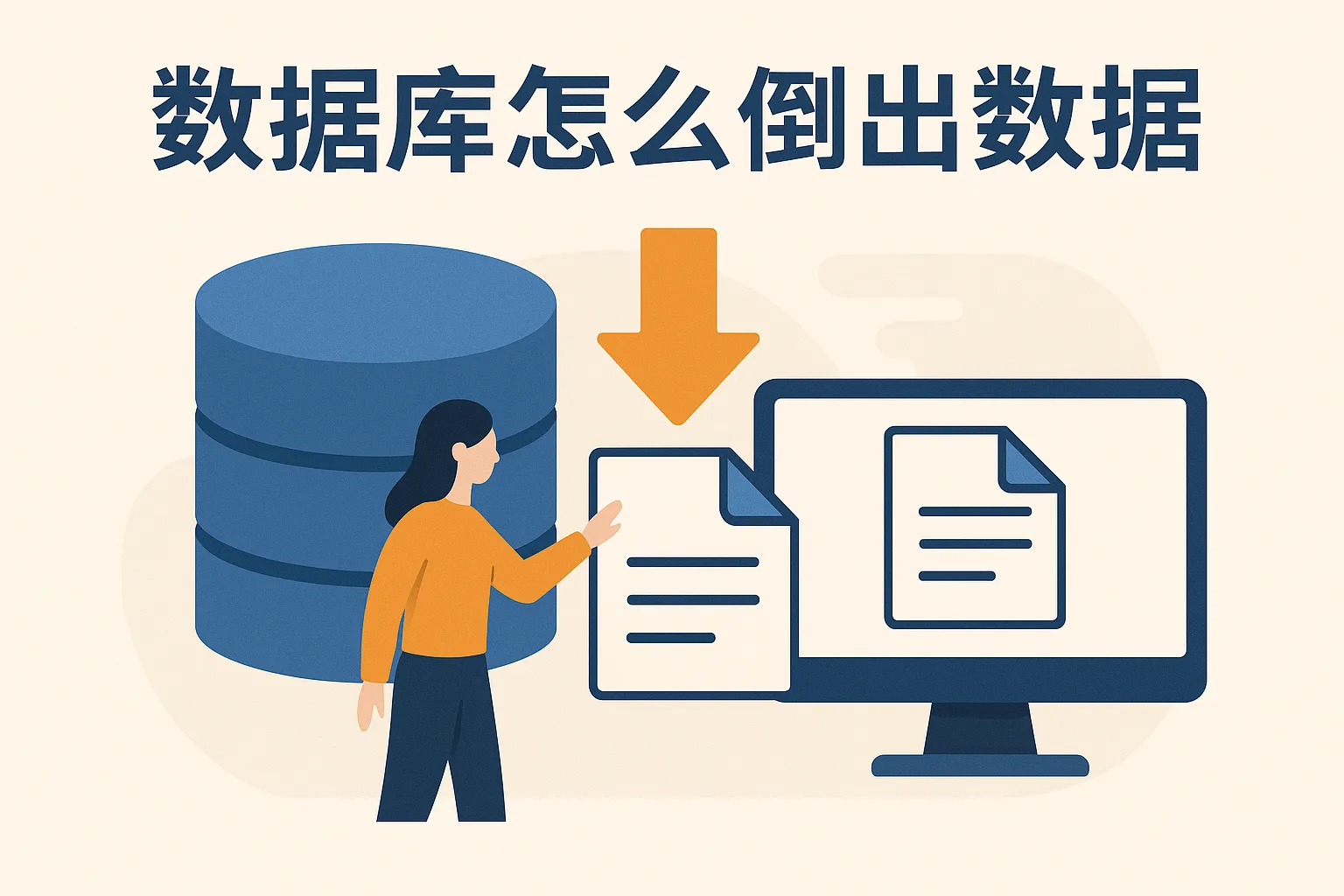 数据库怎么倒出数据