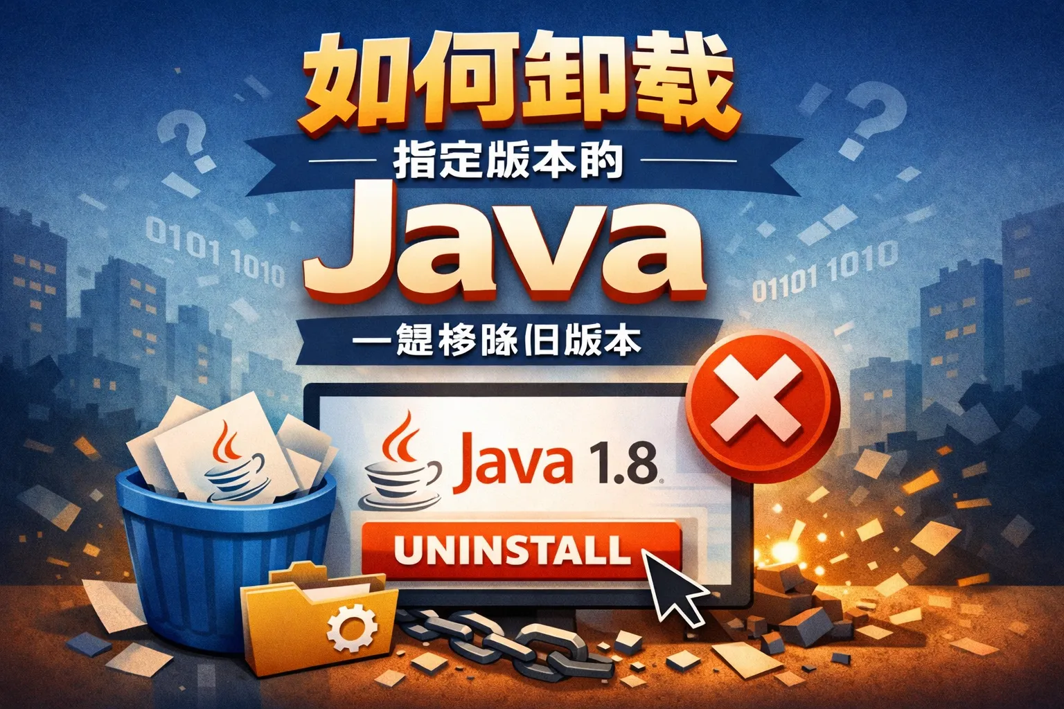 如何卸载 指定版本的java