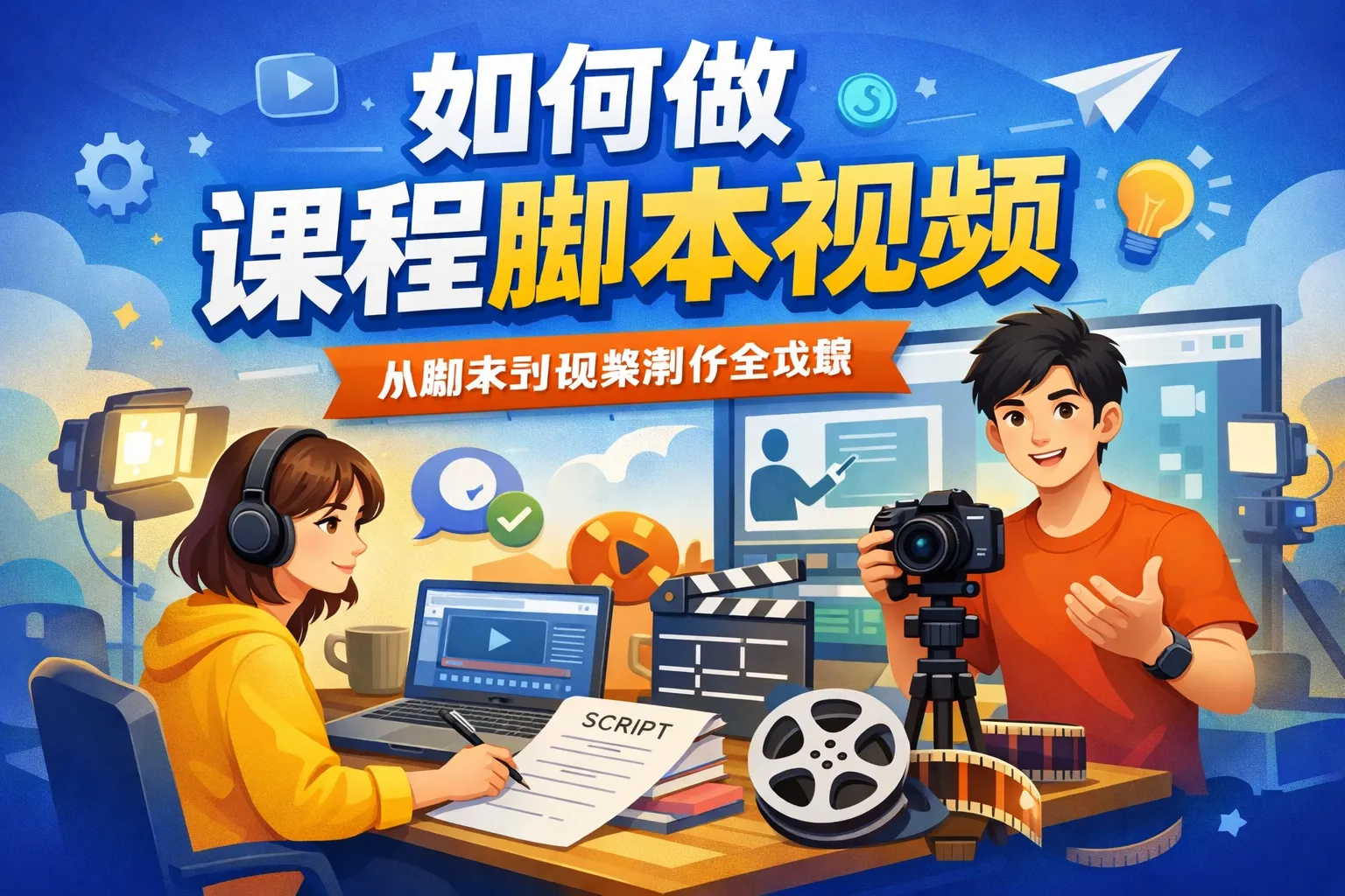 如何做课程脚本视频