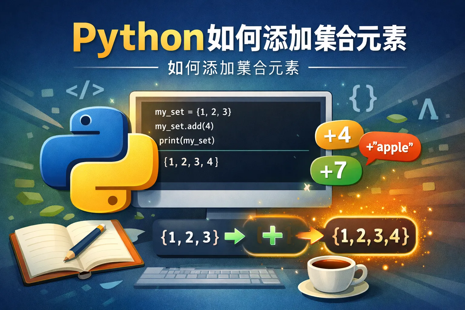 python如何添加集合元素