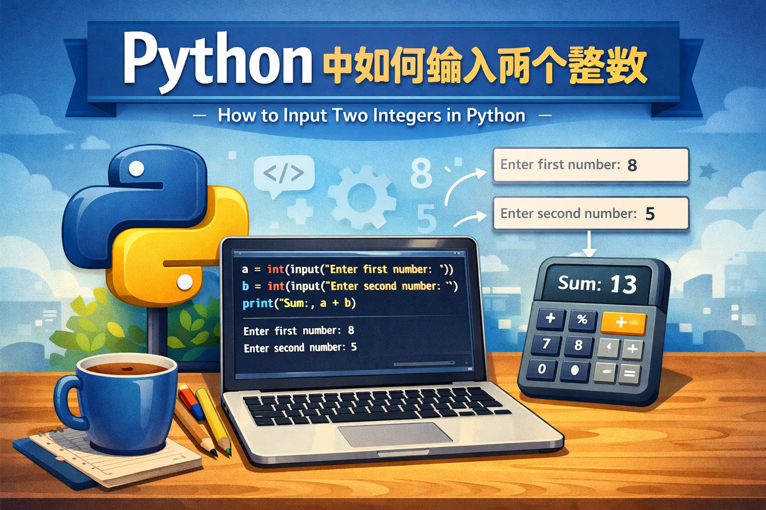 python中如何输入两个整数