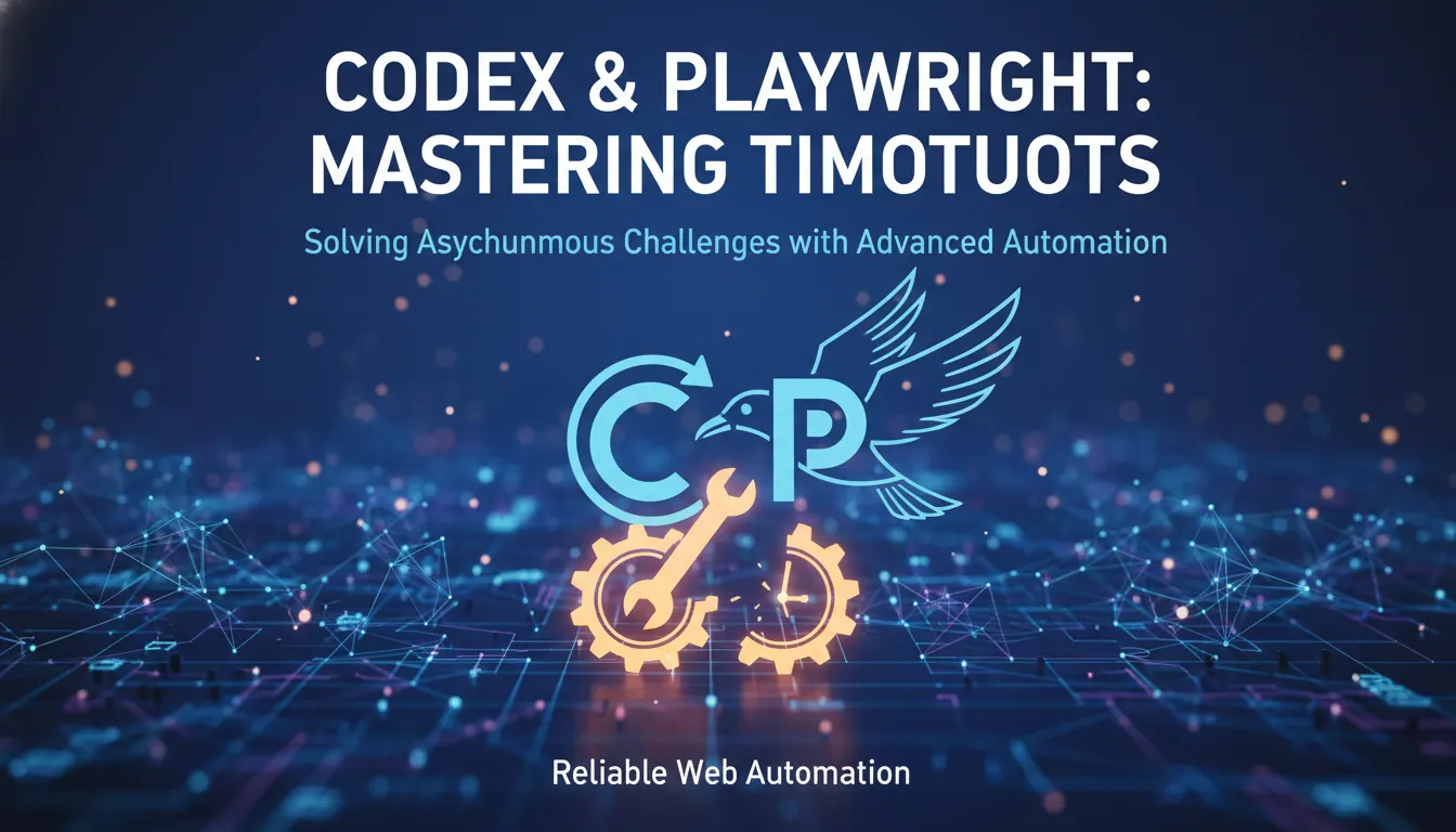 Codex 如何用 Playwright 补充超时问题
