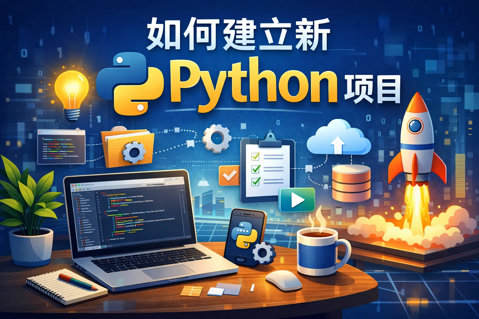 如何建立新python项目
