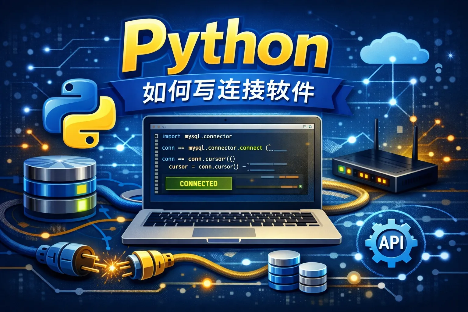 python如何写连接软件