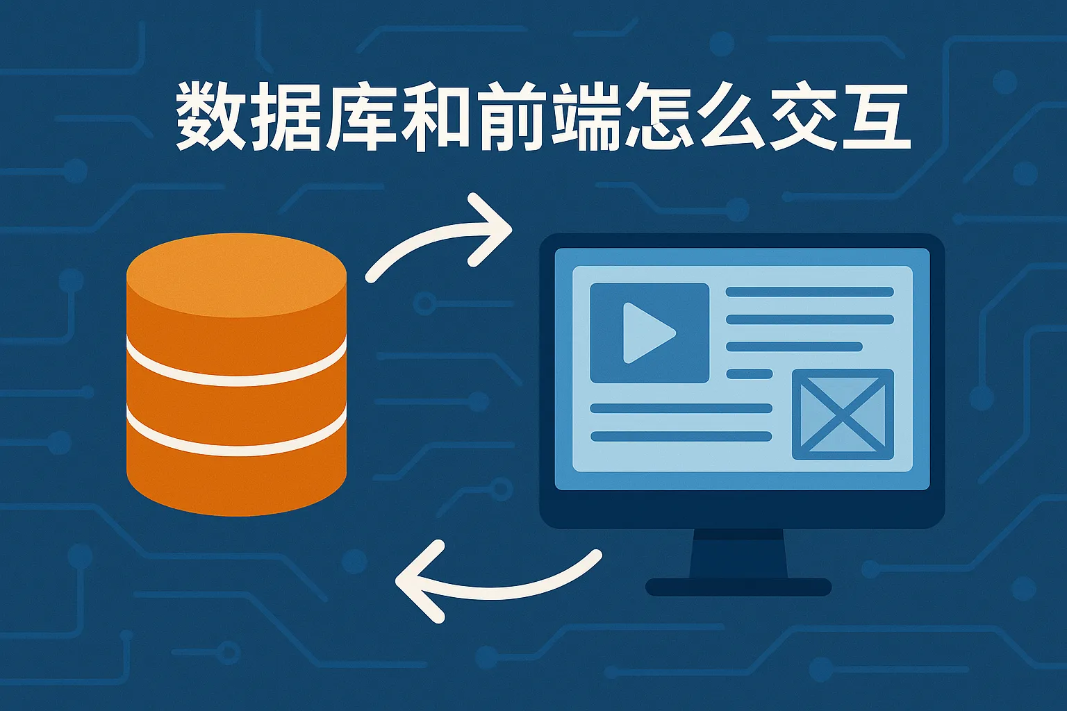 数据库和前段怎么交互