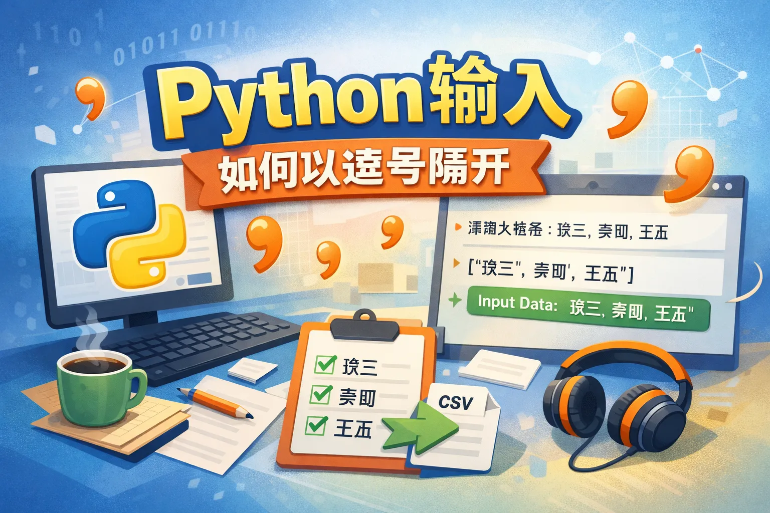 python输入如何以逗号隔开