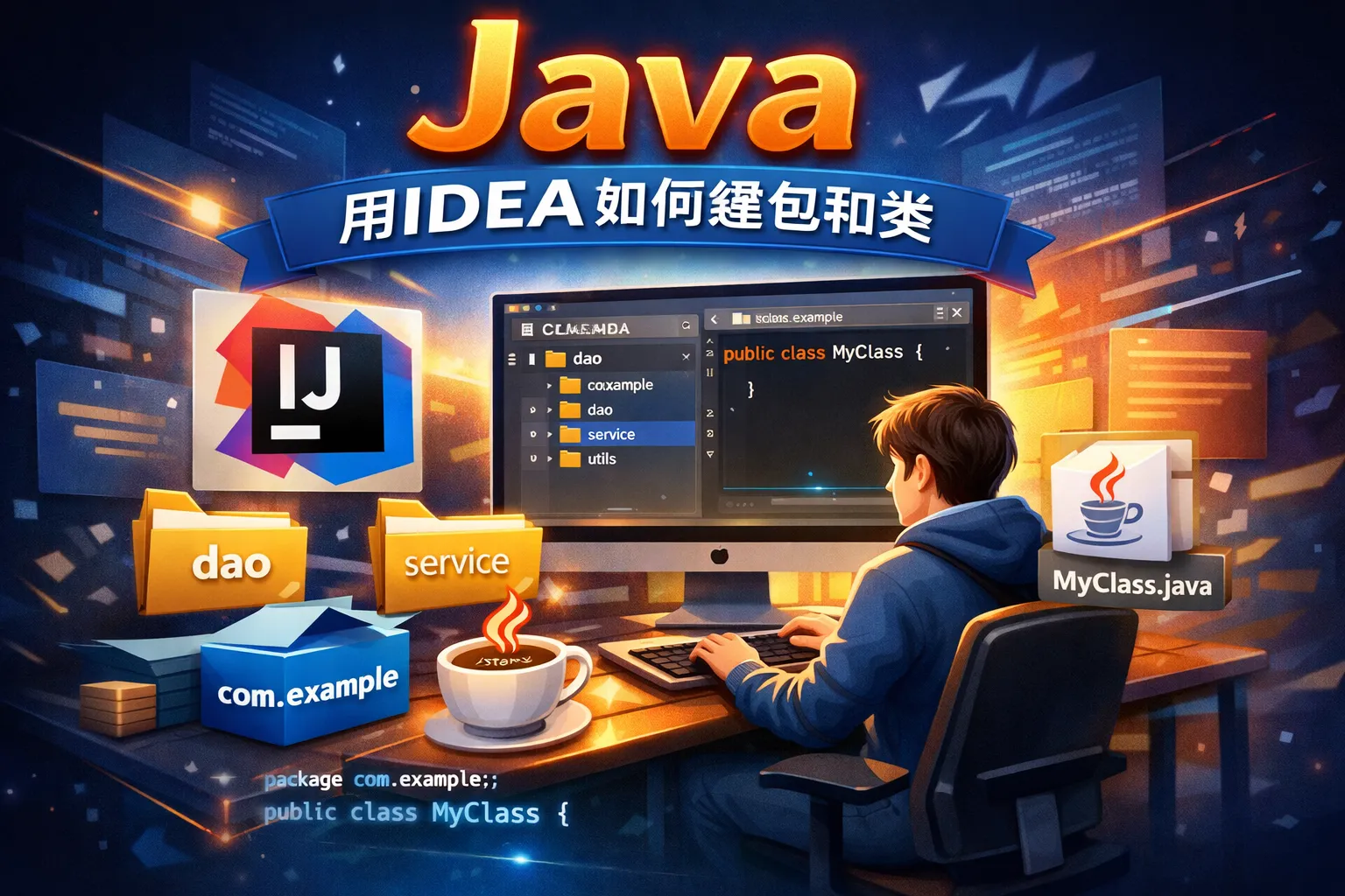 java用ideal如何建包和类