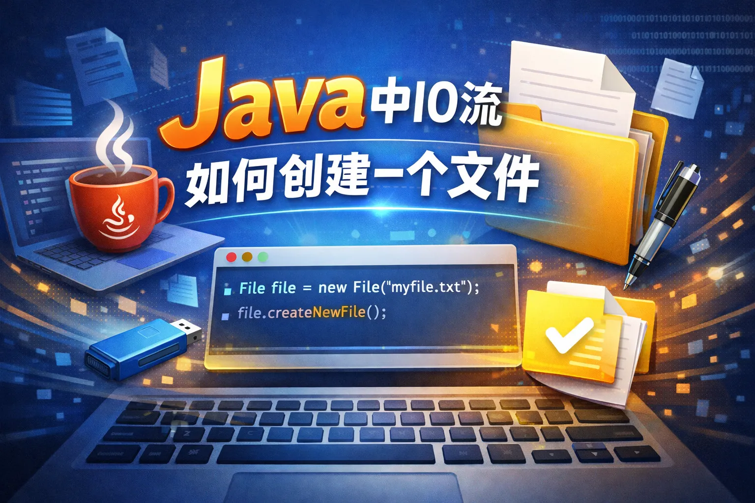 java中io流如何创建一个文件