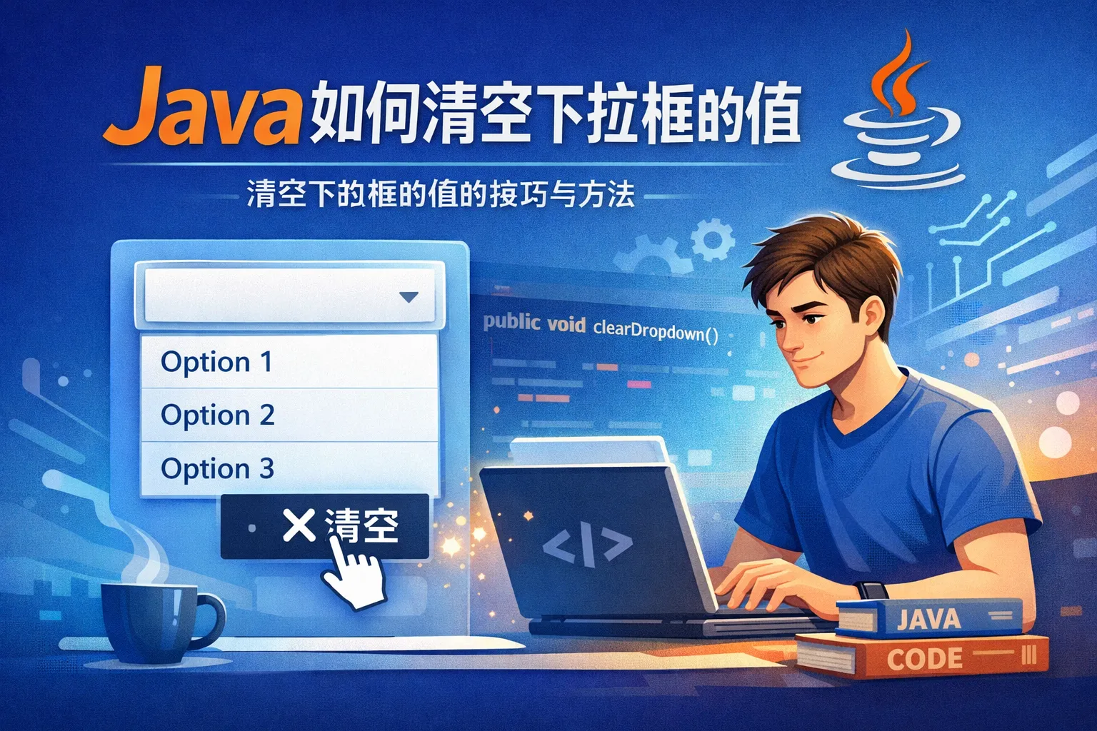 java如何清空下拉框的值