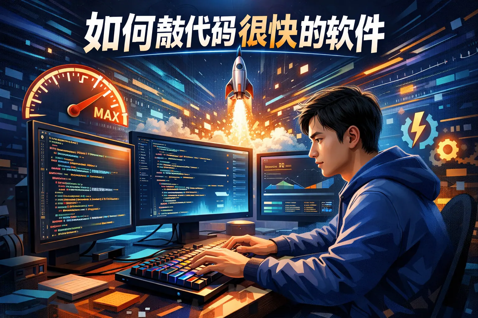 如何敲代码很快的软件