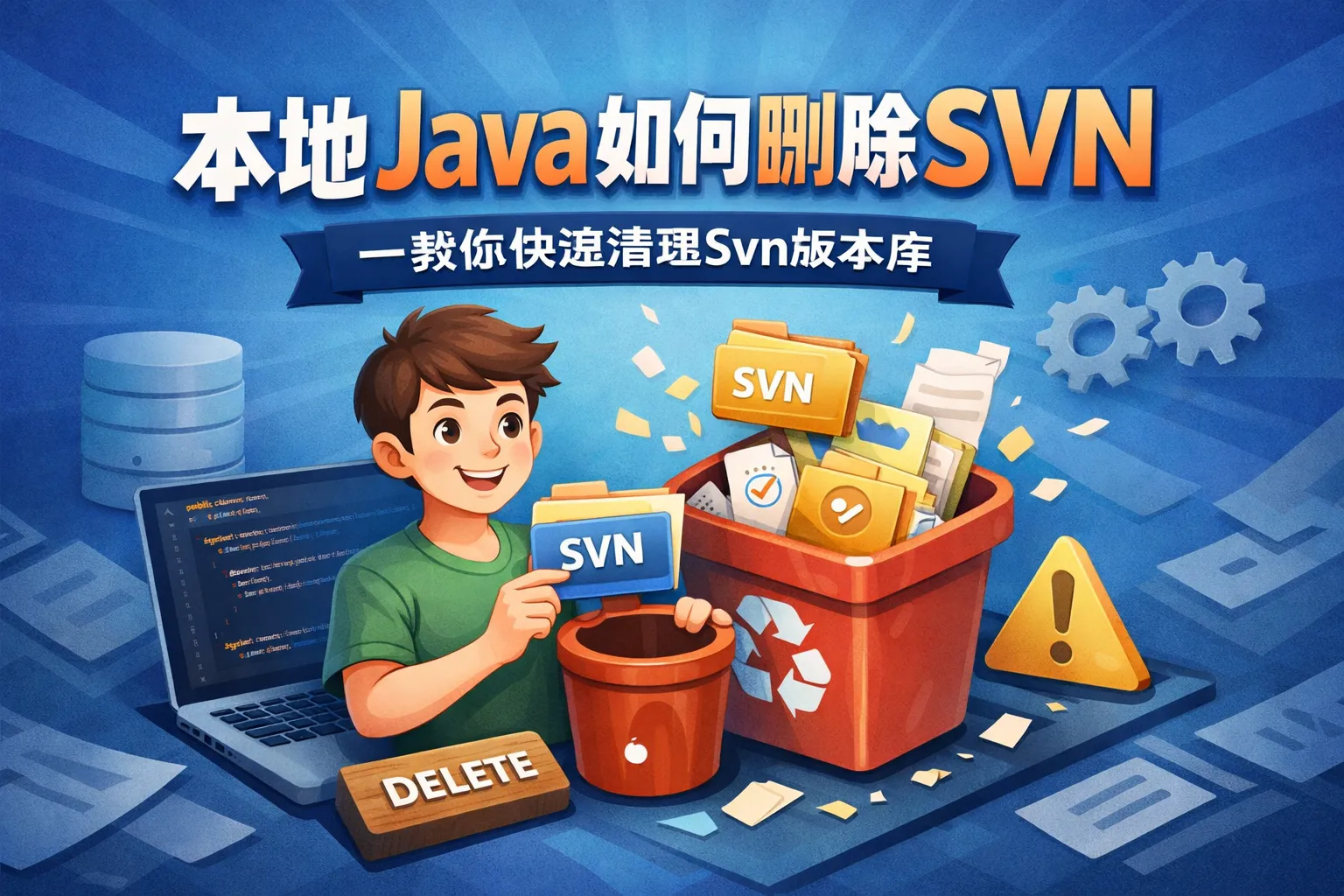 本地java如何删除svn
