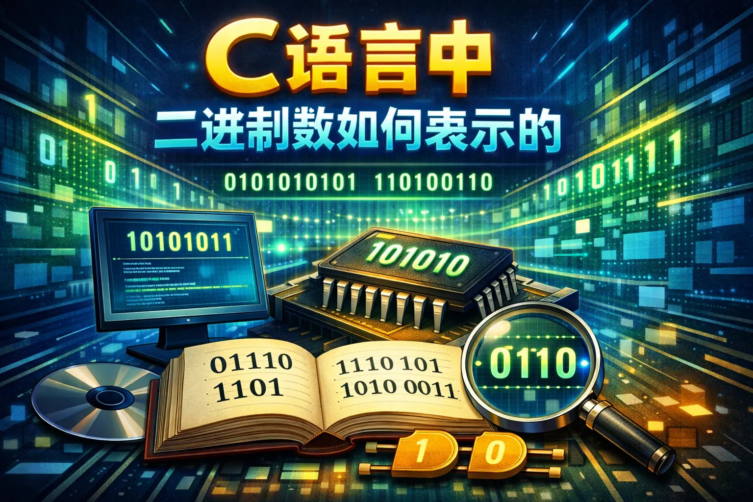 c语言中二进制数如何表示的