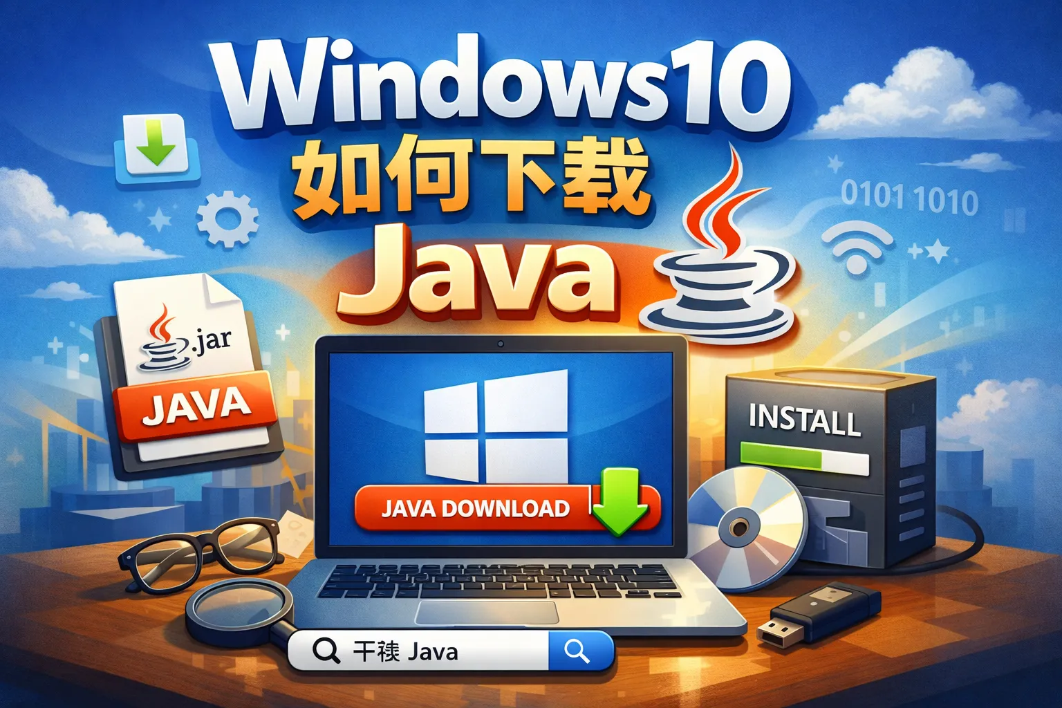 window10如何下载java