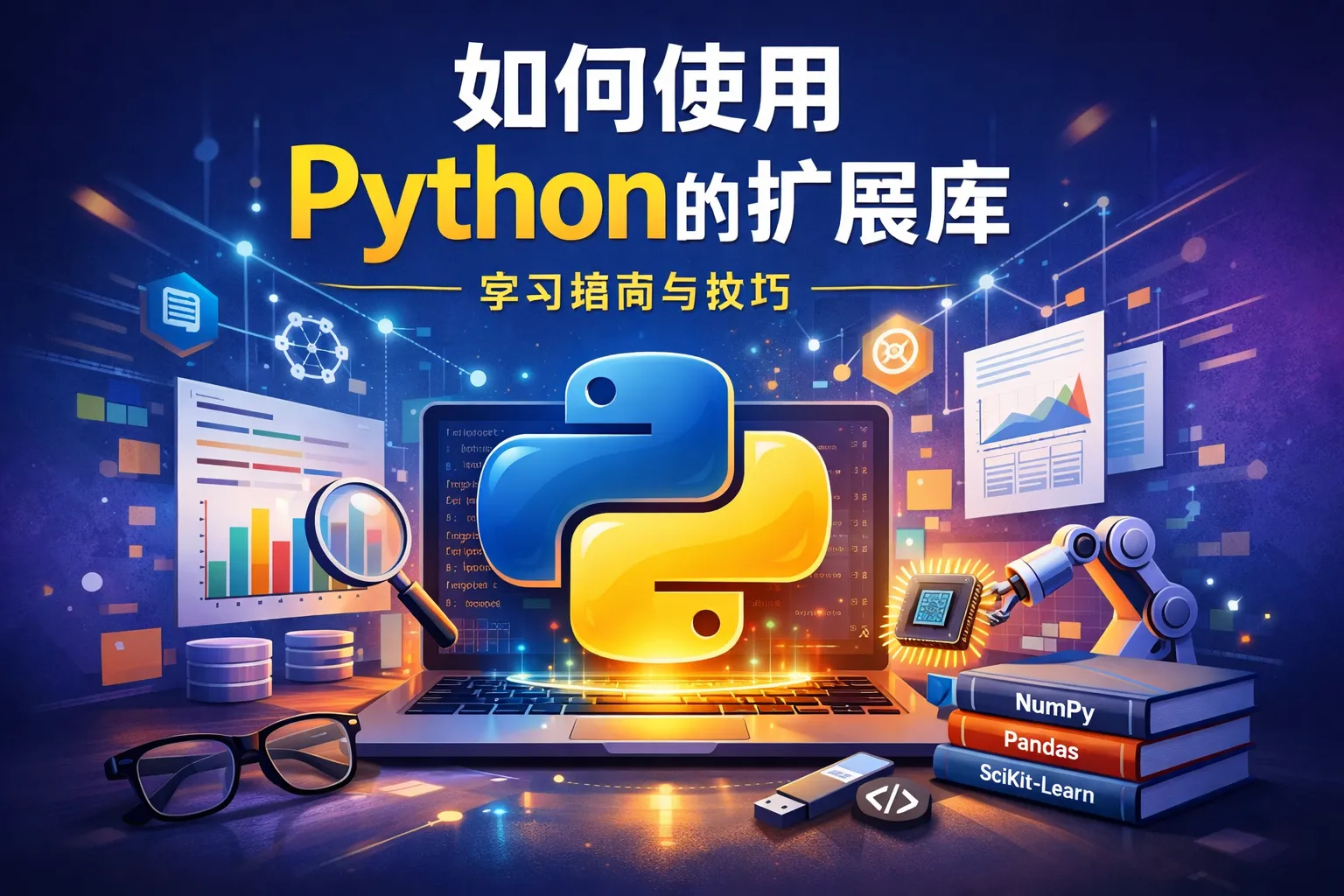 如何使用python的扩展库