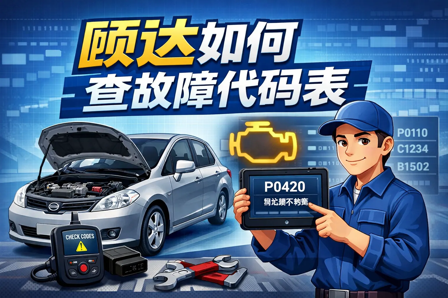 颐达如何查故障代码表