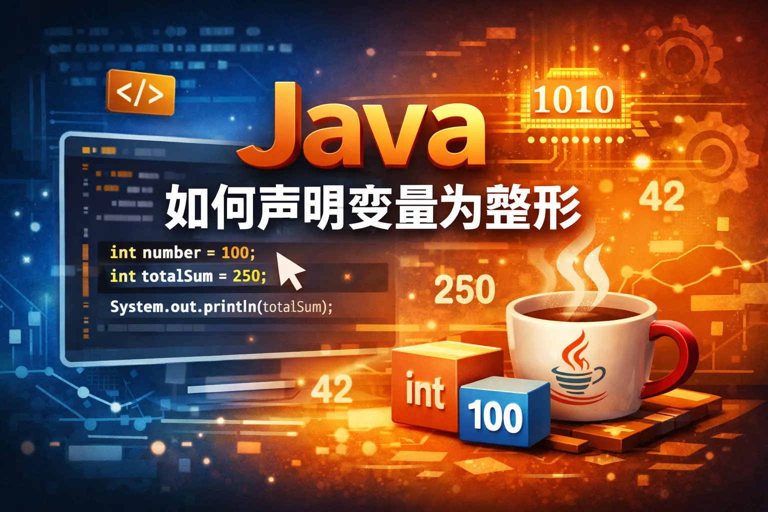 java如何声明变量为整形