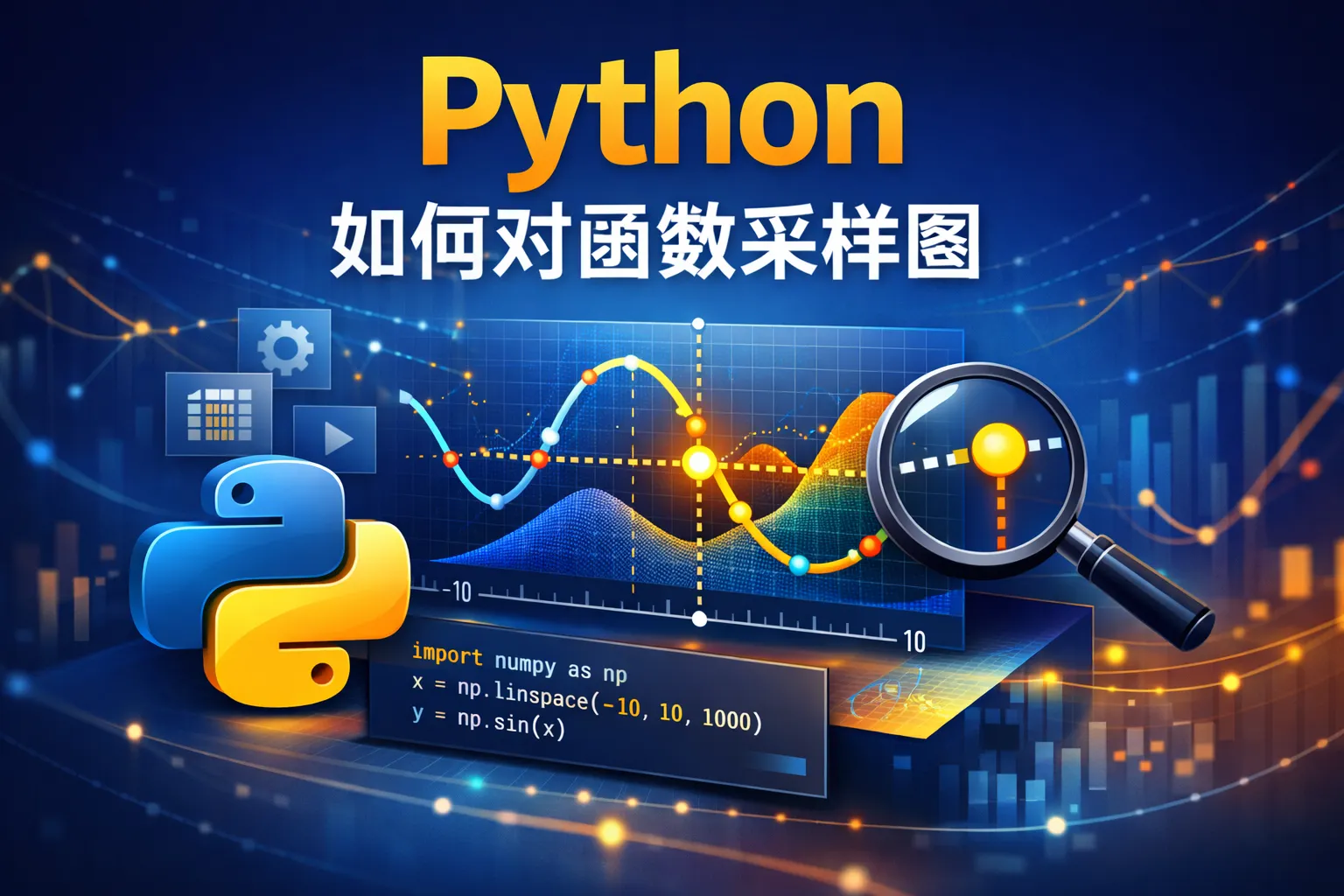 python如何对函数采样图