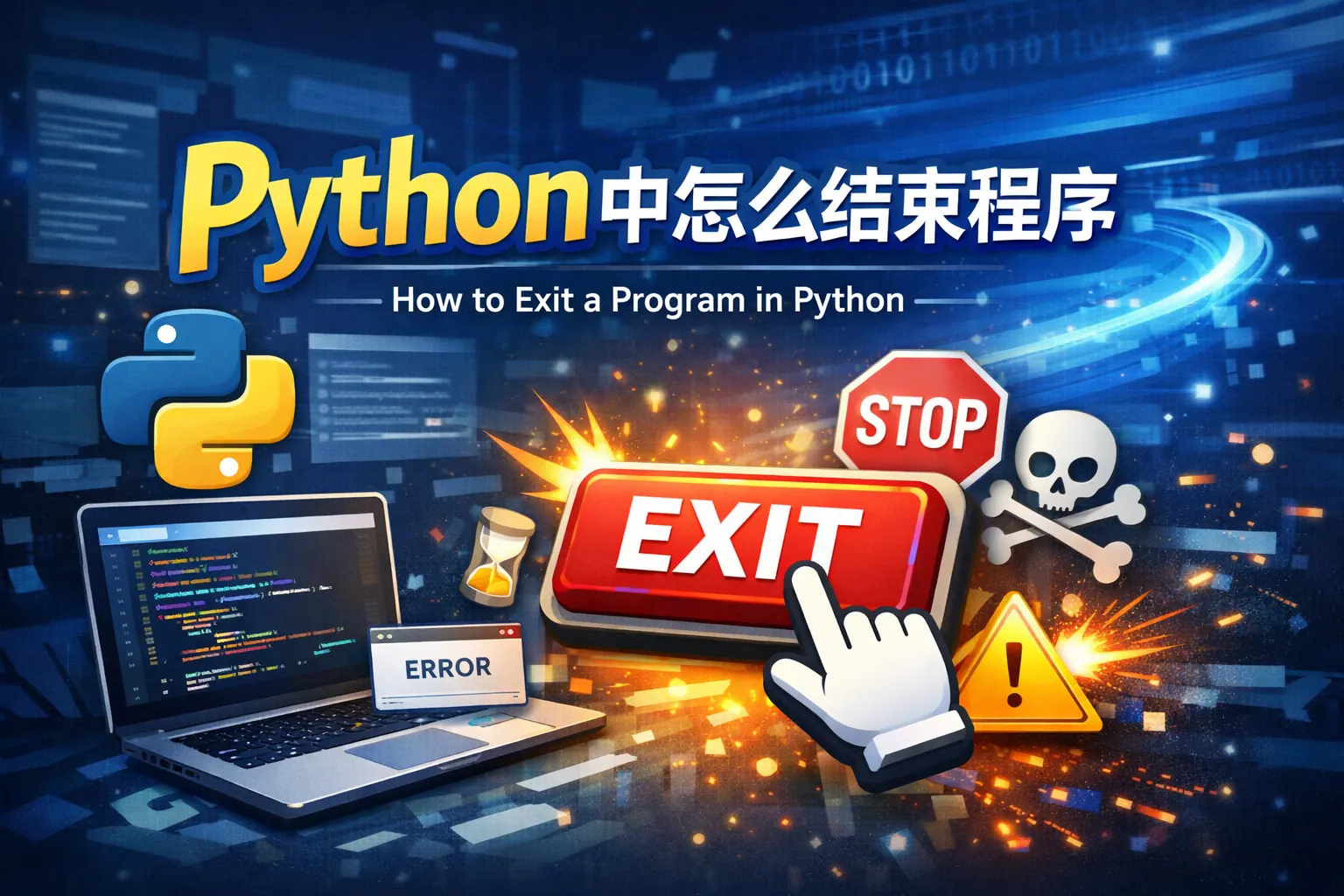 python中怎么结束程序