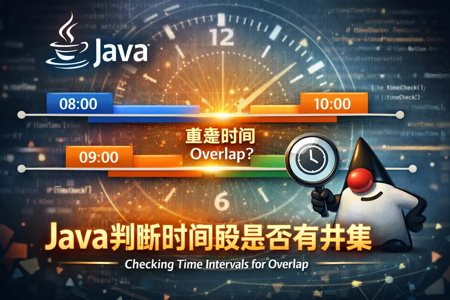 java判断时间段是否有并集