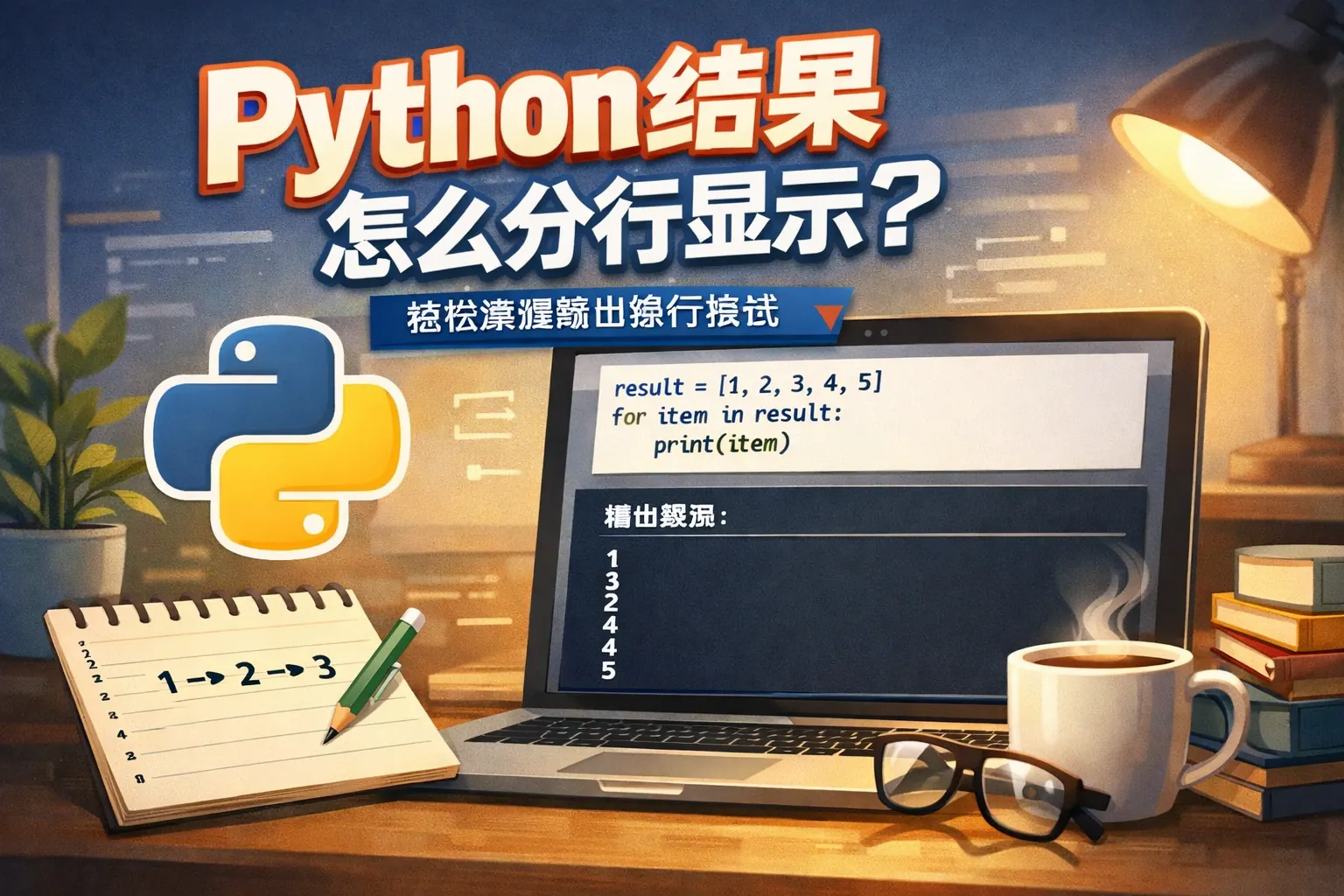 python结果怎么分行显示