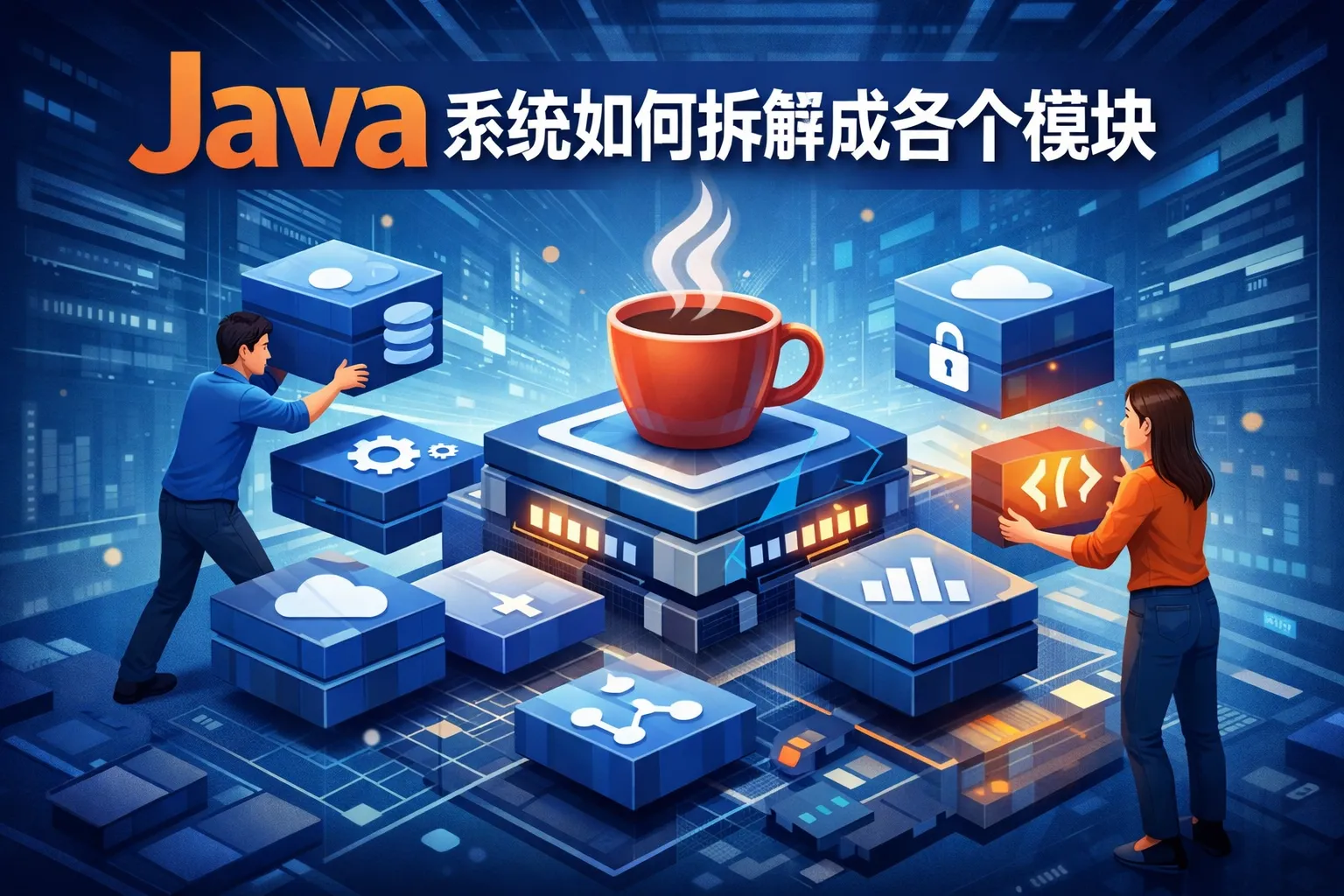 java系统如何拆解成各个模块
