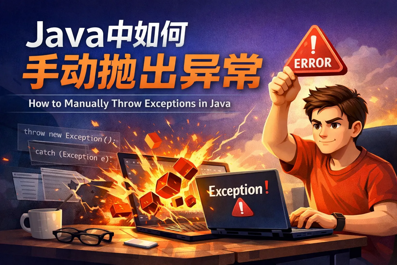 java中如何手动抛出异常