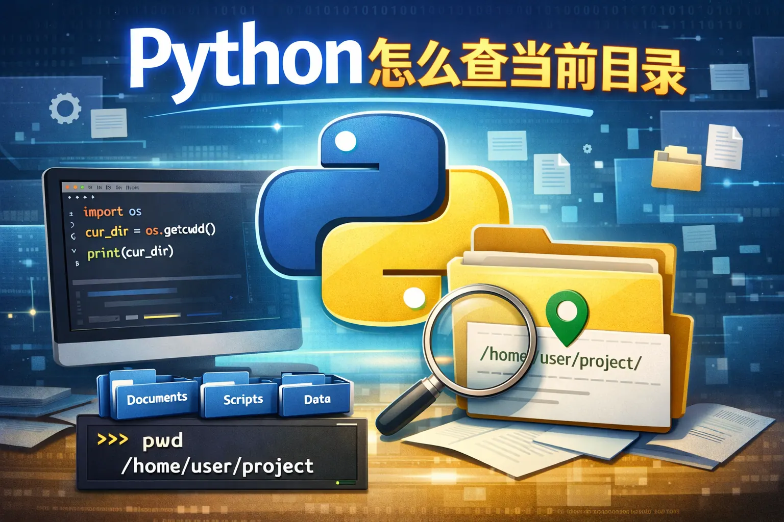 python怎么查当前目录
