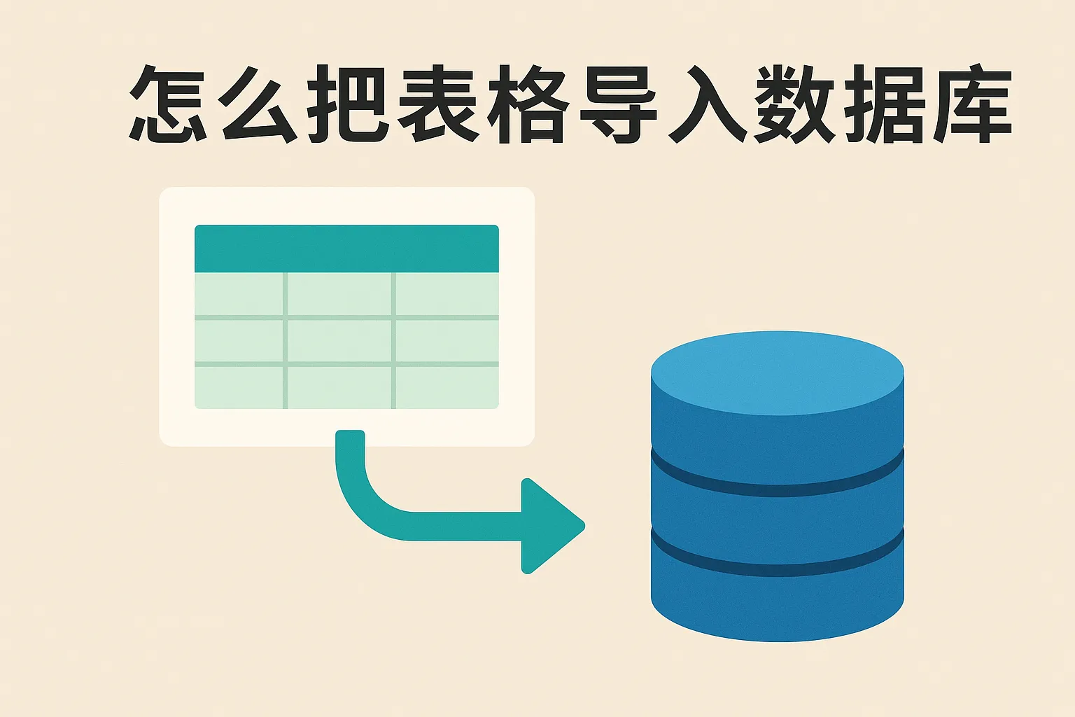 怎么把表格导入数据库