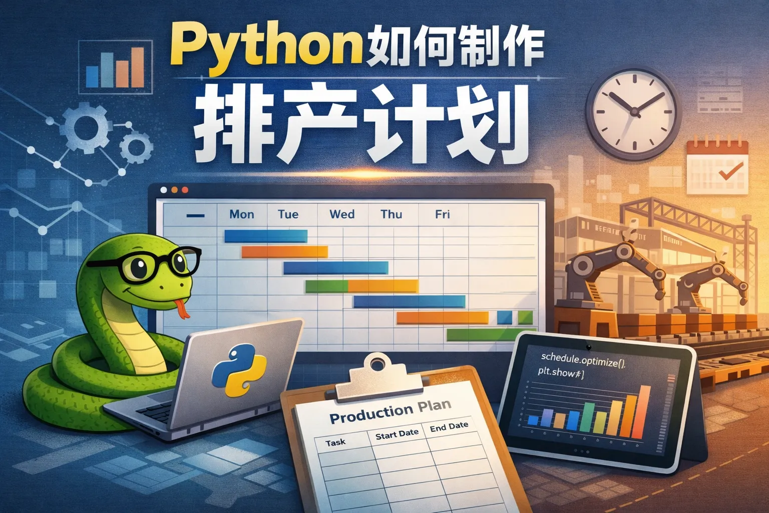 python如何制作排产计划