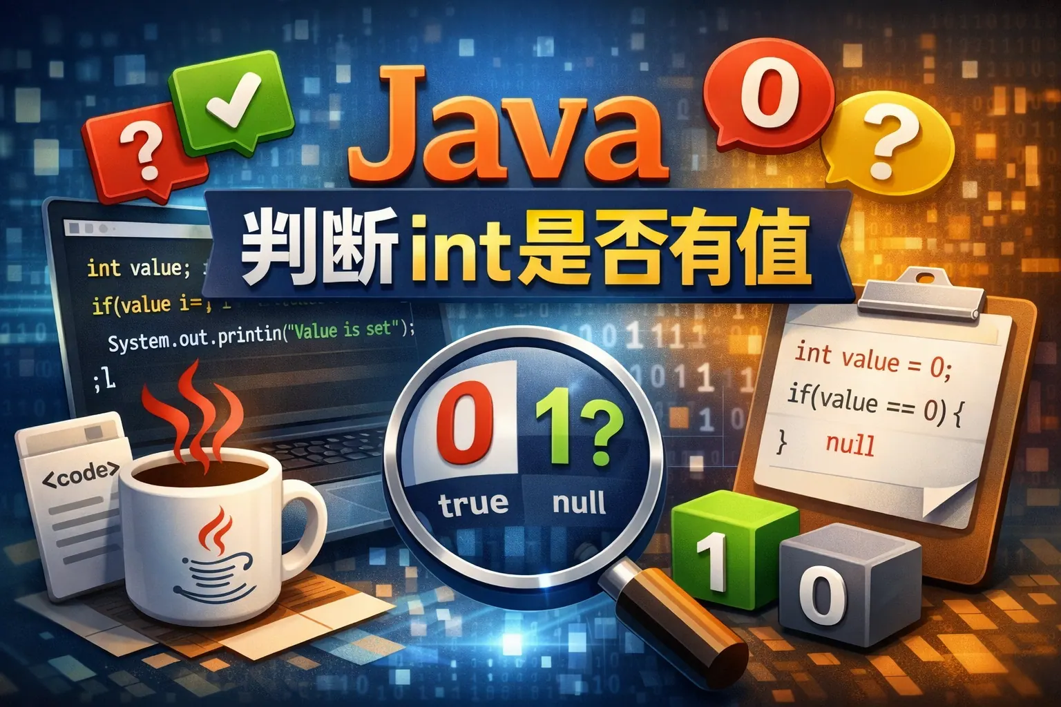 java 判断int是否有值