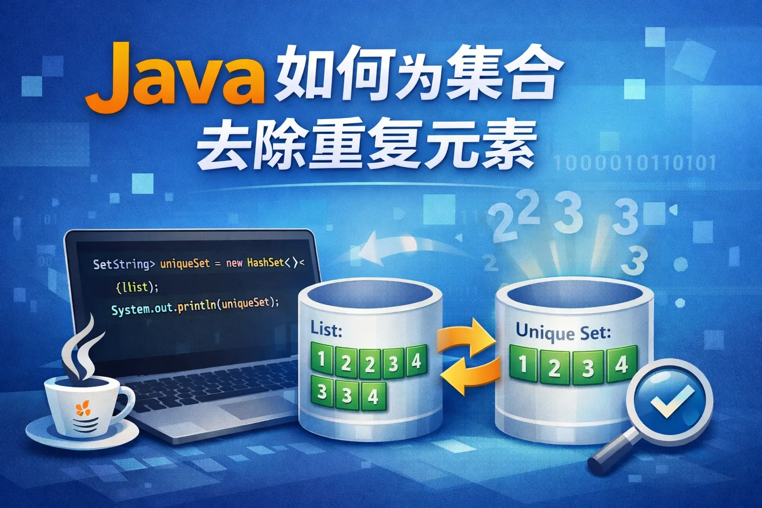 java如何为集合去除重复元素