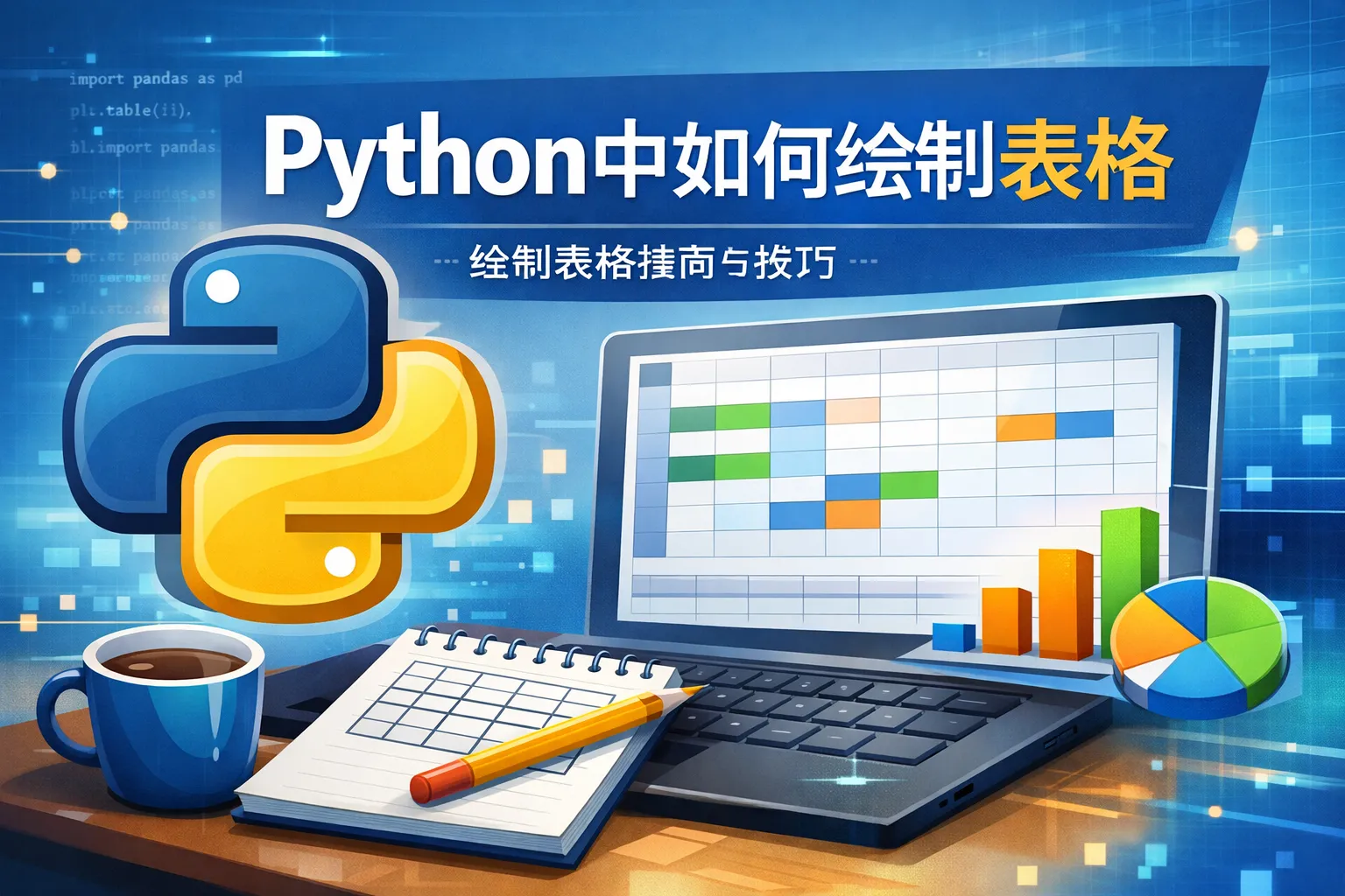 python中如何绘制表格