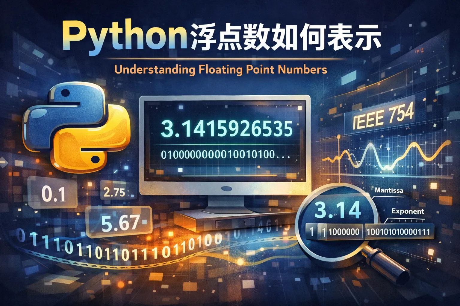 python浮点数如何表示