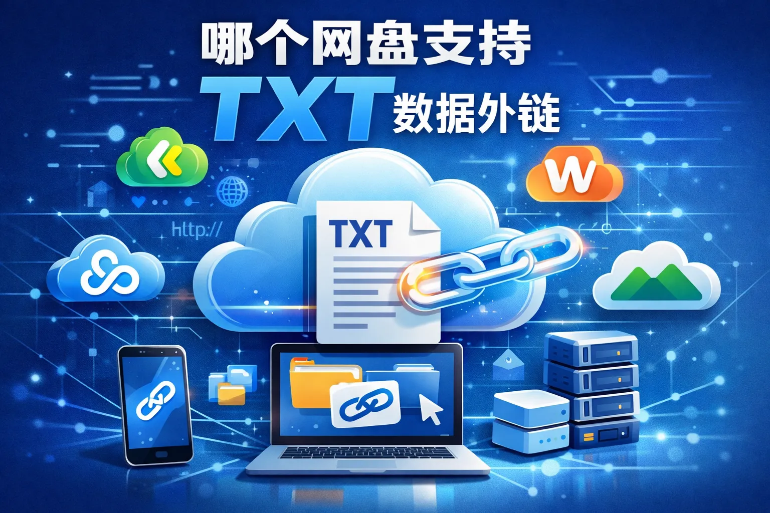 哪个网盘支持txt数据外链