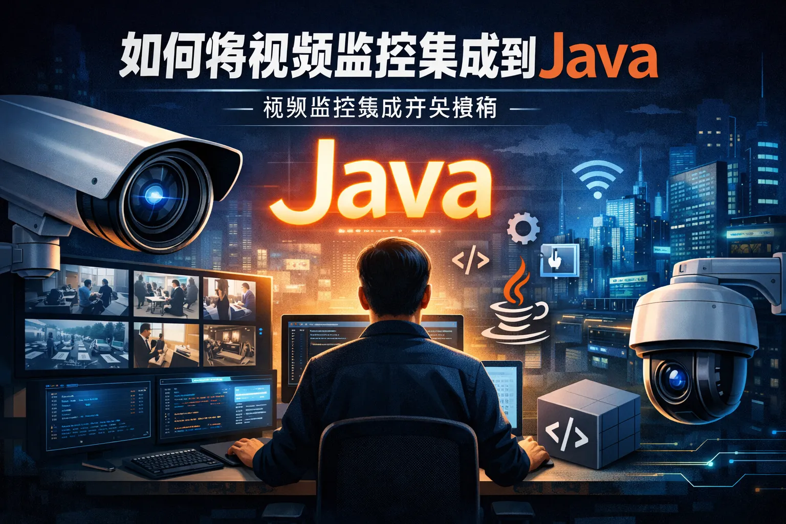 如何将视频监控集成到java