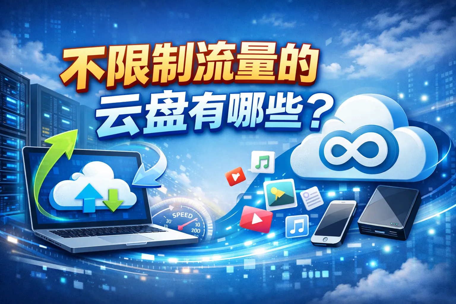 不限制流量的云盘有哪些