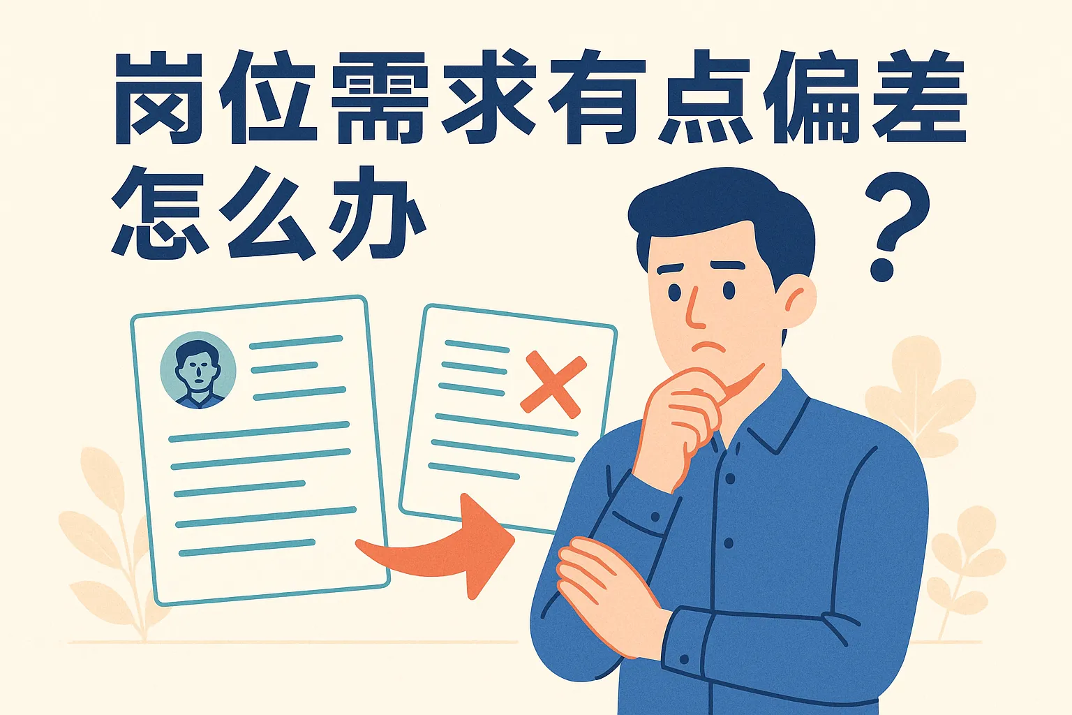 岗位需求有点偏差怎么办