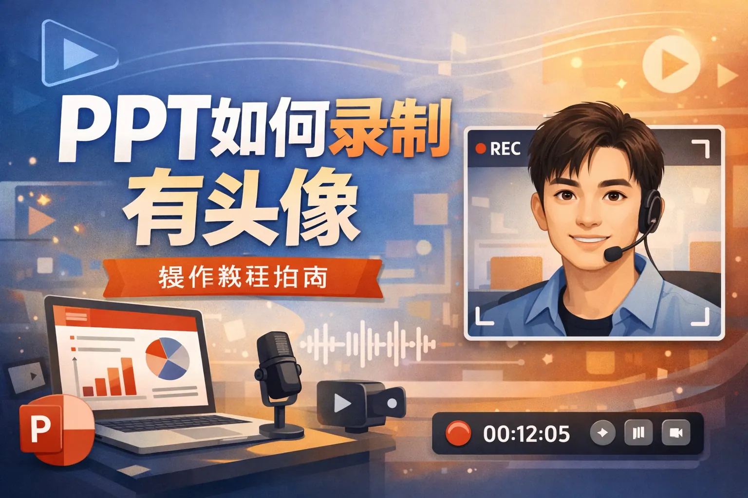 ppt如何录制有头像