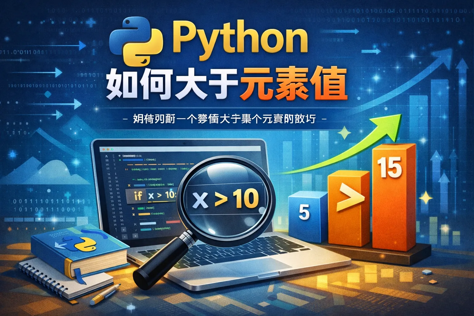 python如何大于元素值