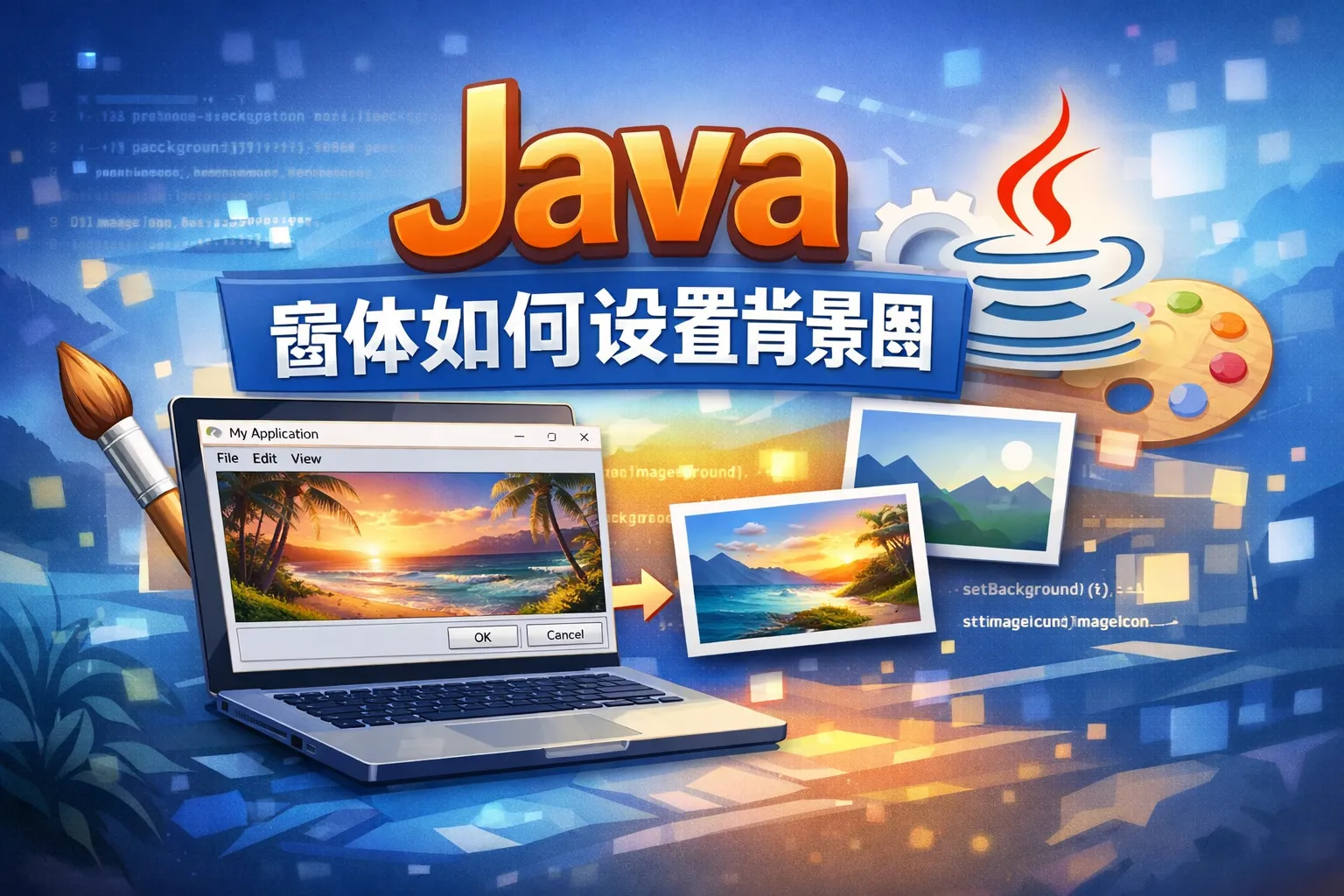 java窗体如何设置背景图