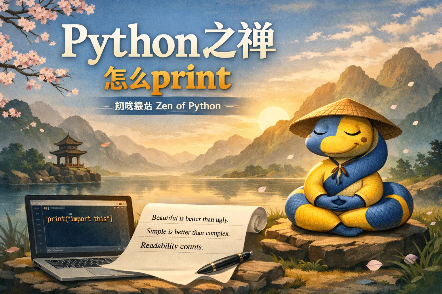 python之禅怎么print
