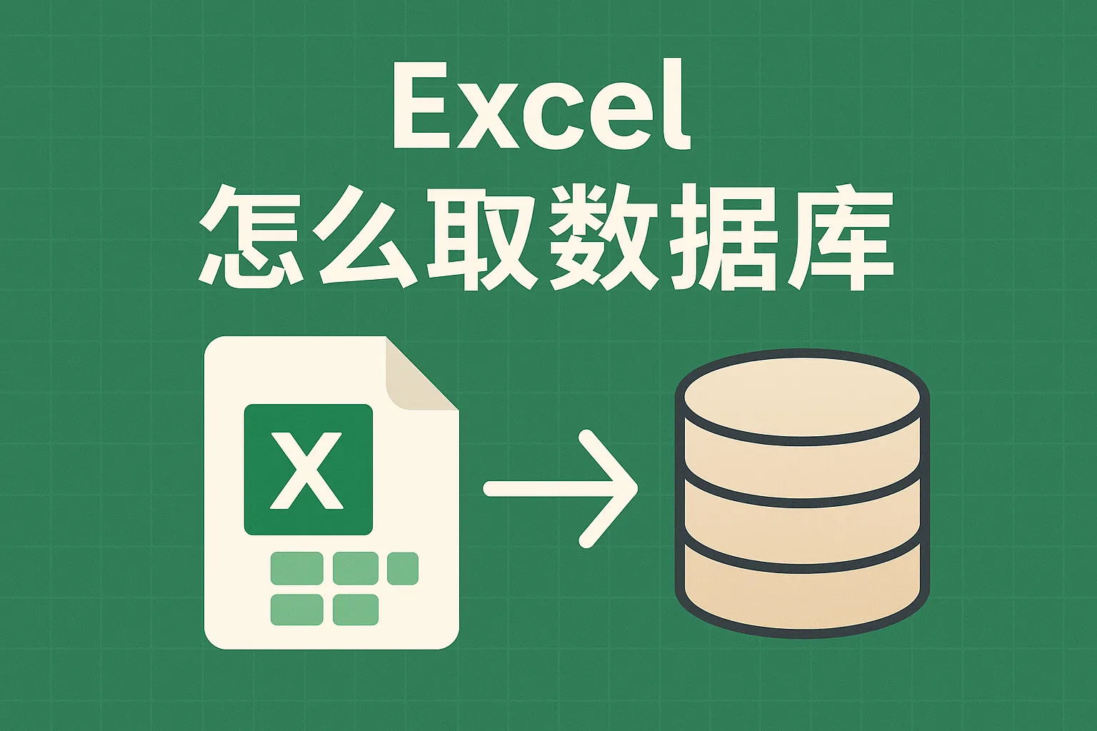 excel怎么取数据库数据库中