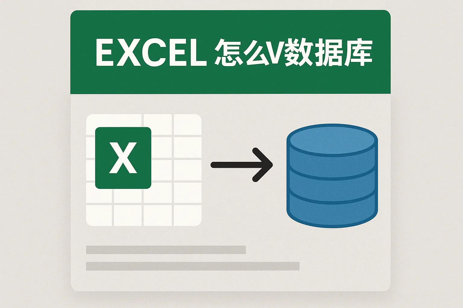 excel怎么v数据库