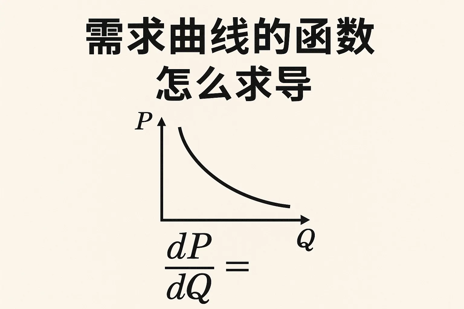 需求曲线的函数怎么求导