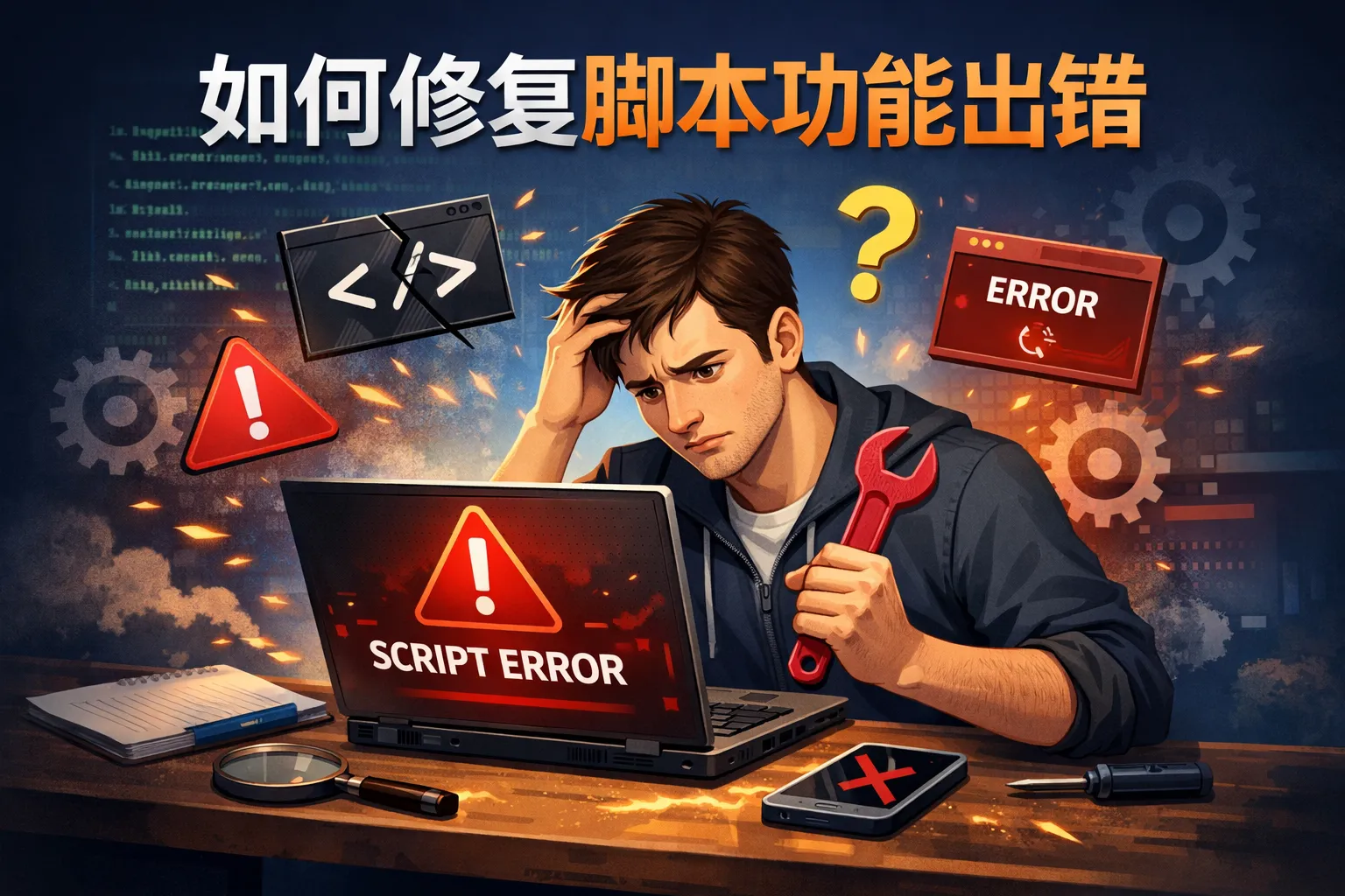 如何修复脚本功能出错