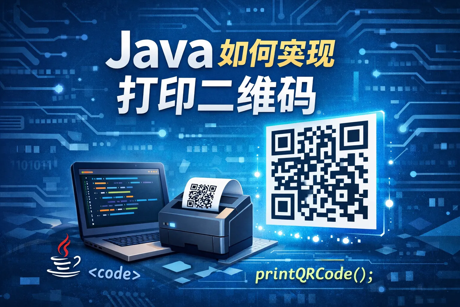 java如何实现打印二维码
