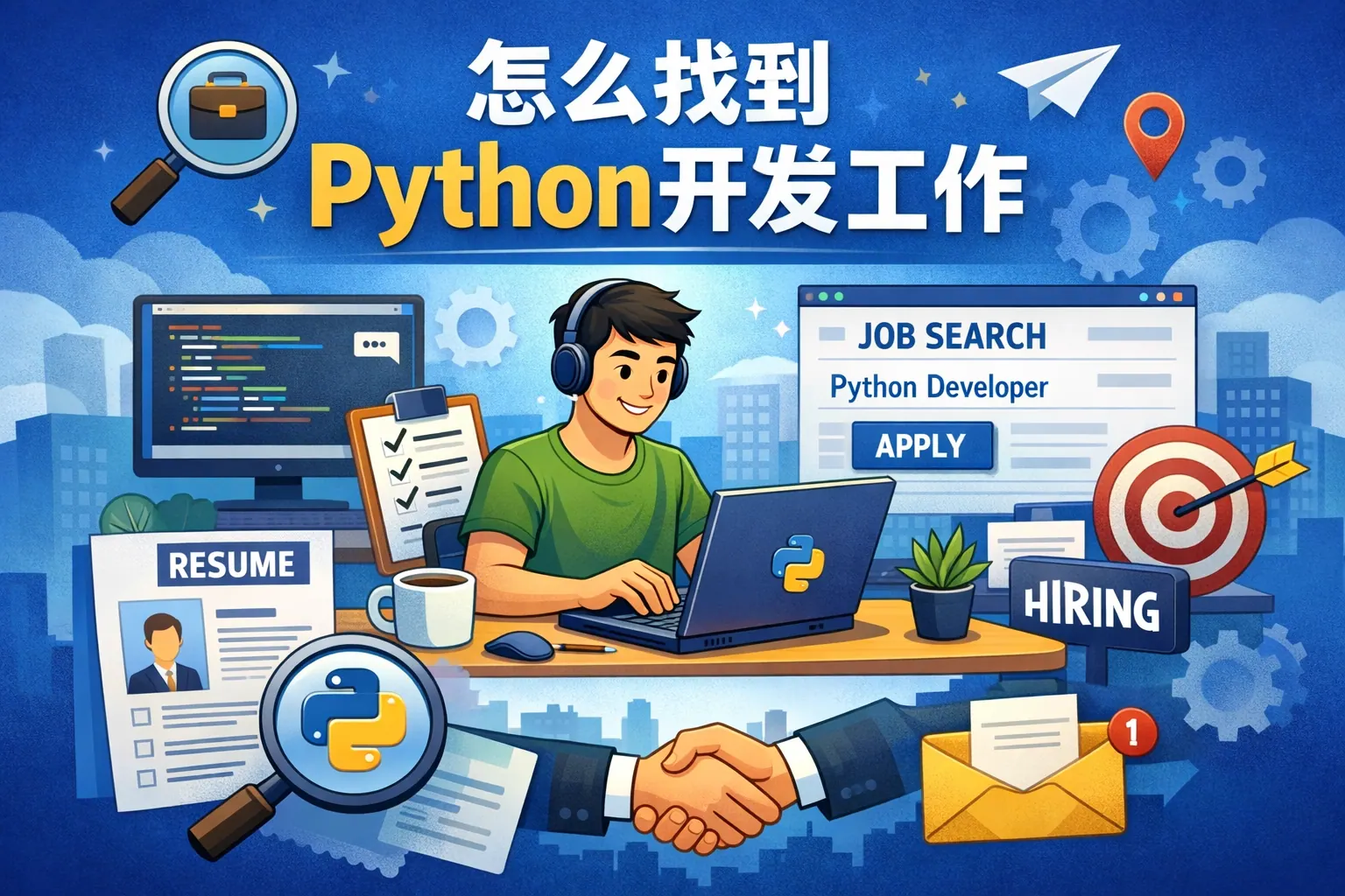 怎么找到python开发工作