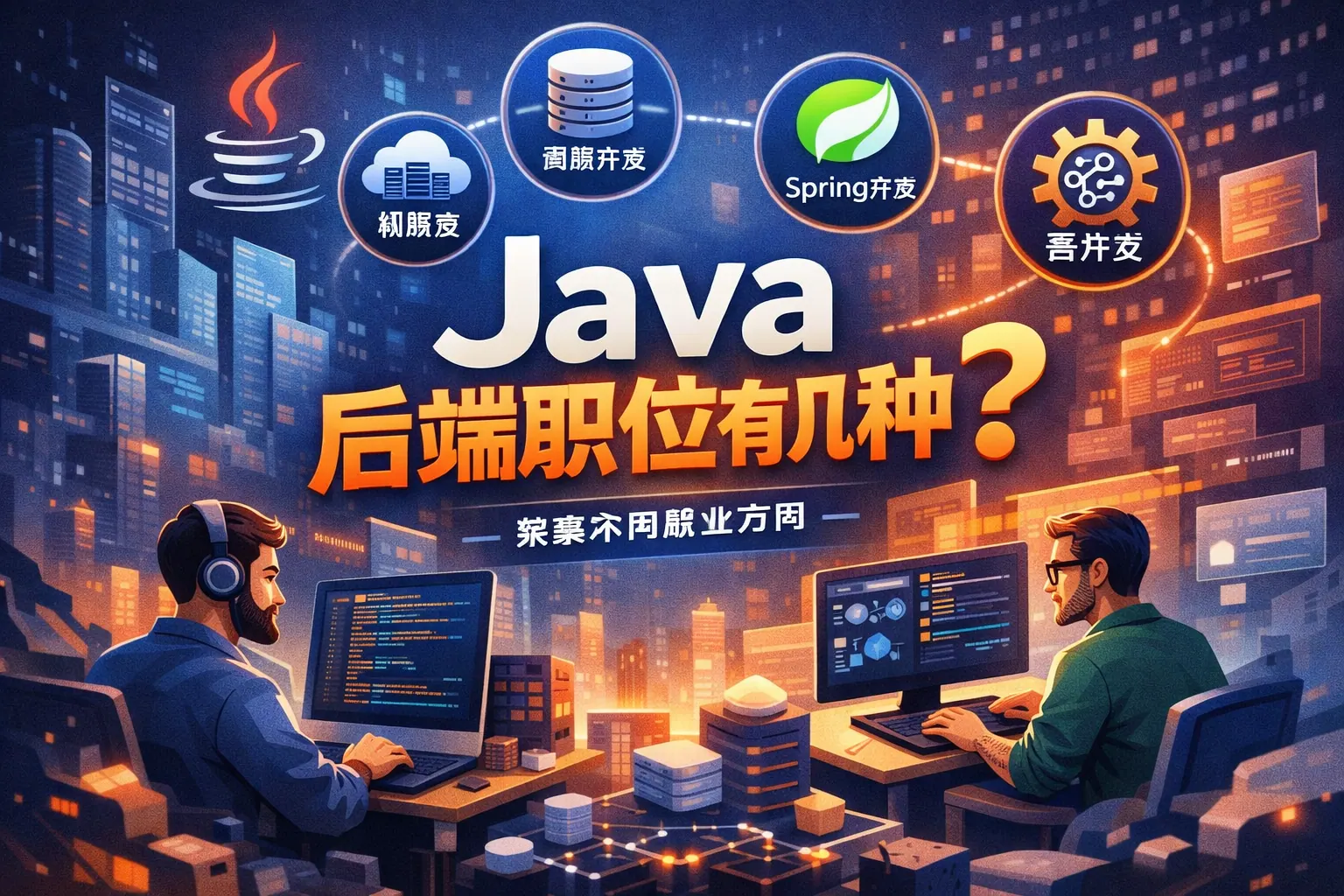 java后端职位有几种